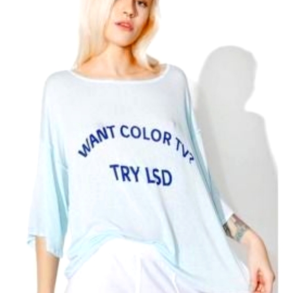 Dolls Kill Tops - Daydream Nation NWT $65 Color TV shirt